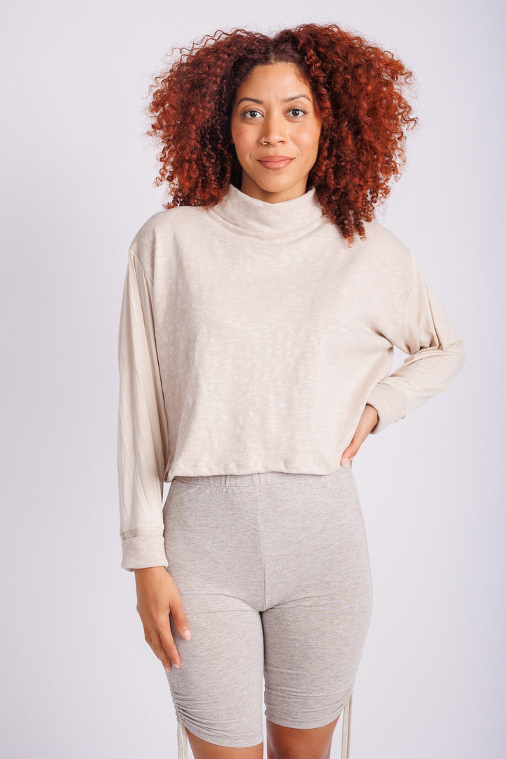 cropped turtleneck