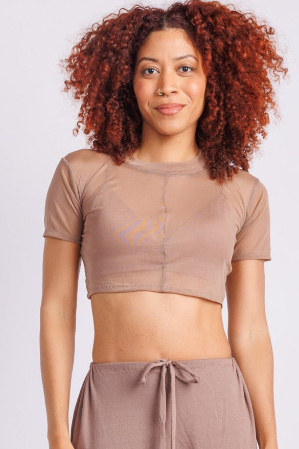 Mesh Crop Top
