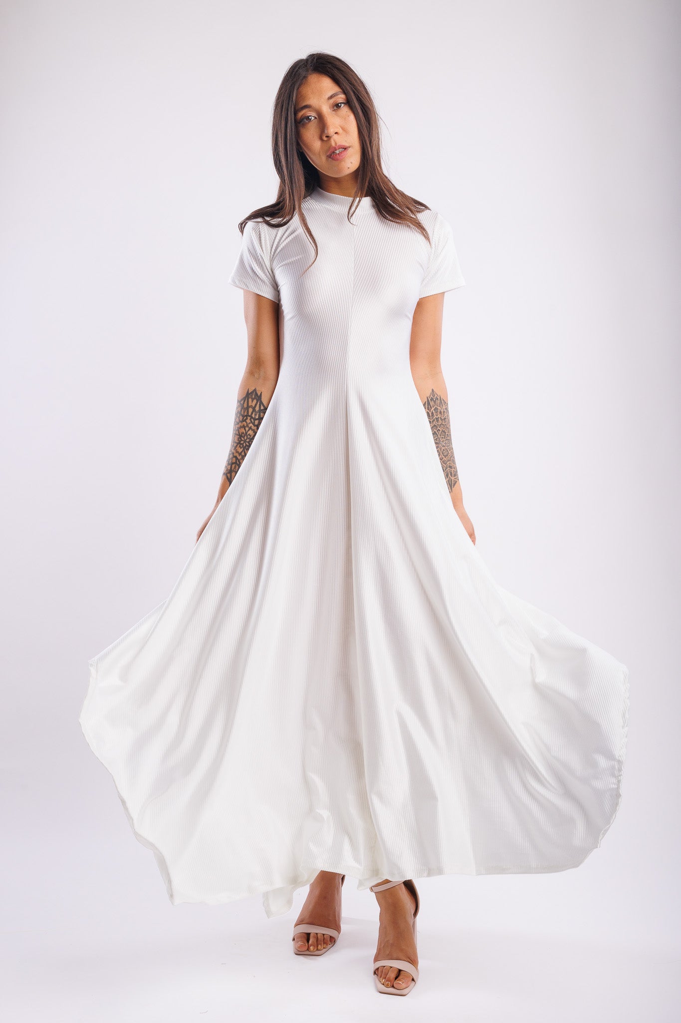 Reina White Lace Dress