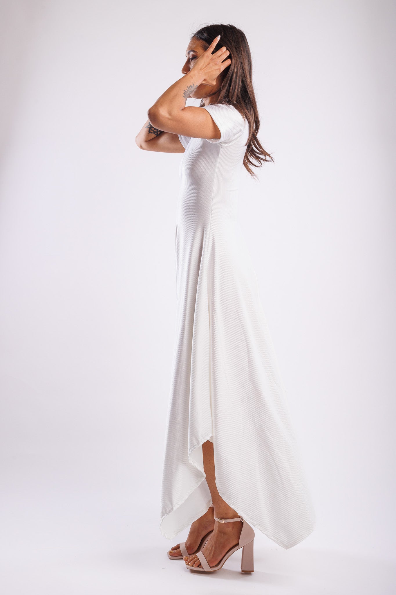 Reina White Lace Dress