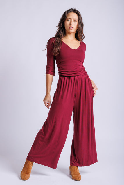 Burgundy Jumpsuit