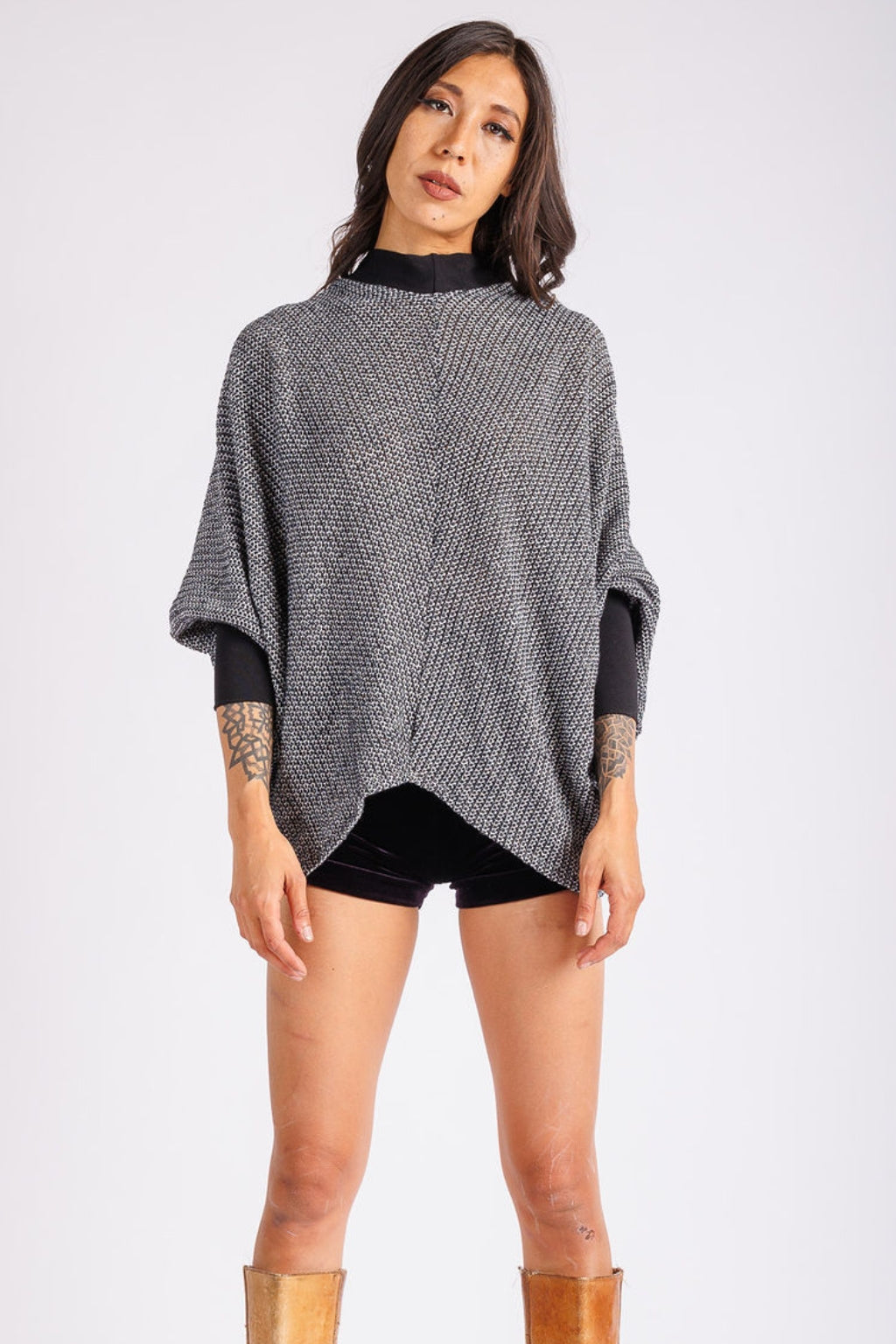 Ely Two Way Top Heather Black