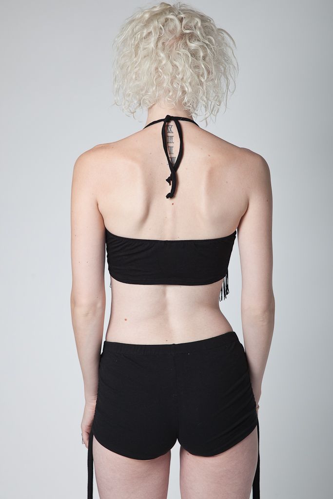 Black Fringe Top