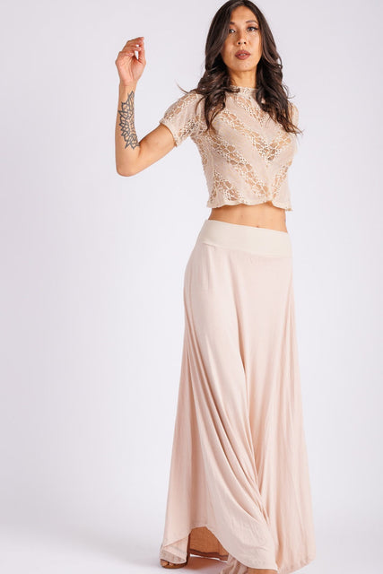 High Waisted Blush Skirt