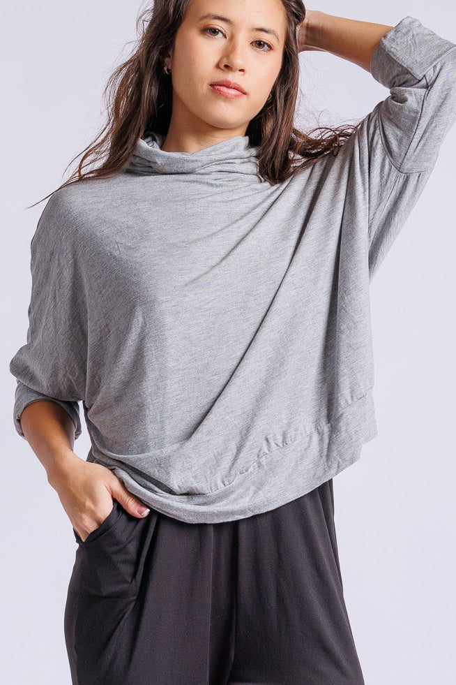kucoon turtleneck womens top batwing