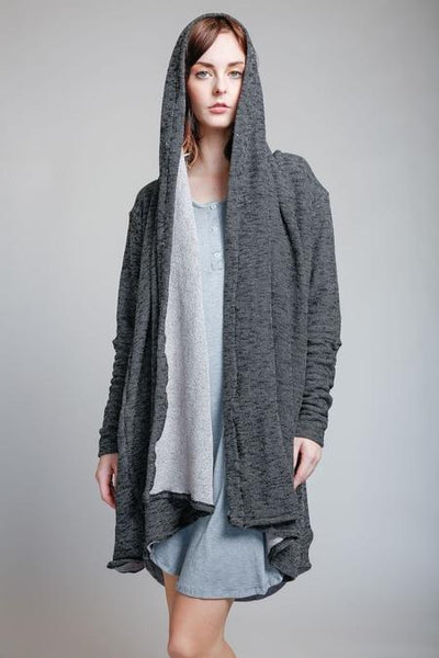 Indie Loose Knit Terry Wrap