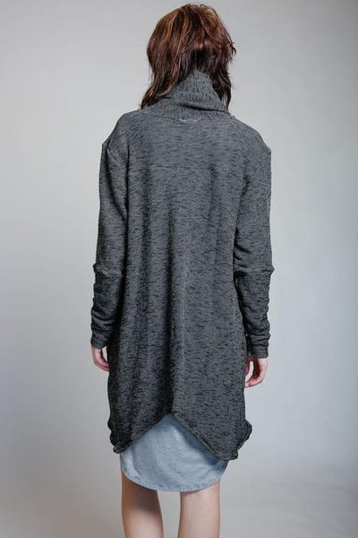 Indie Loose Knit Terry Wrap