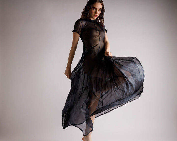 Reina Tie Dye Mesh Dress