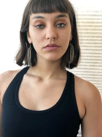 Silver Coil Hoops