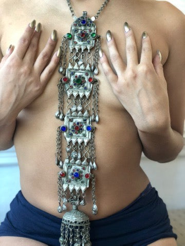 Silver Tribal necklace