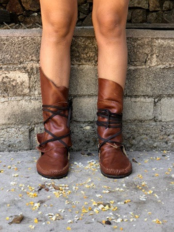 Camel Leather Boots