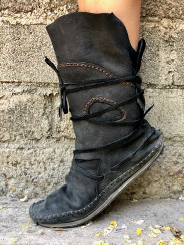 Dark Brown Leather Boots
