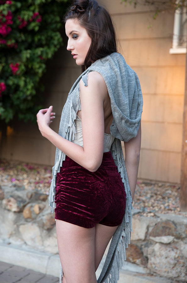 Bella Crushed Velvet Shorts