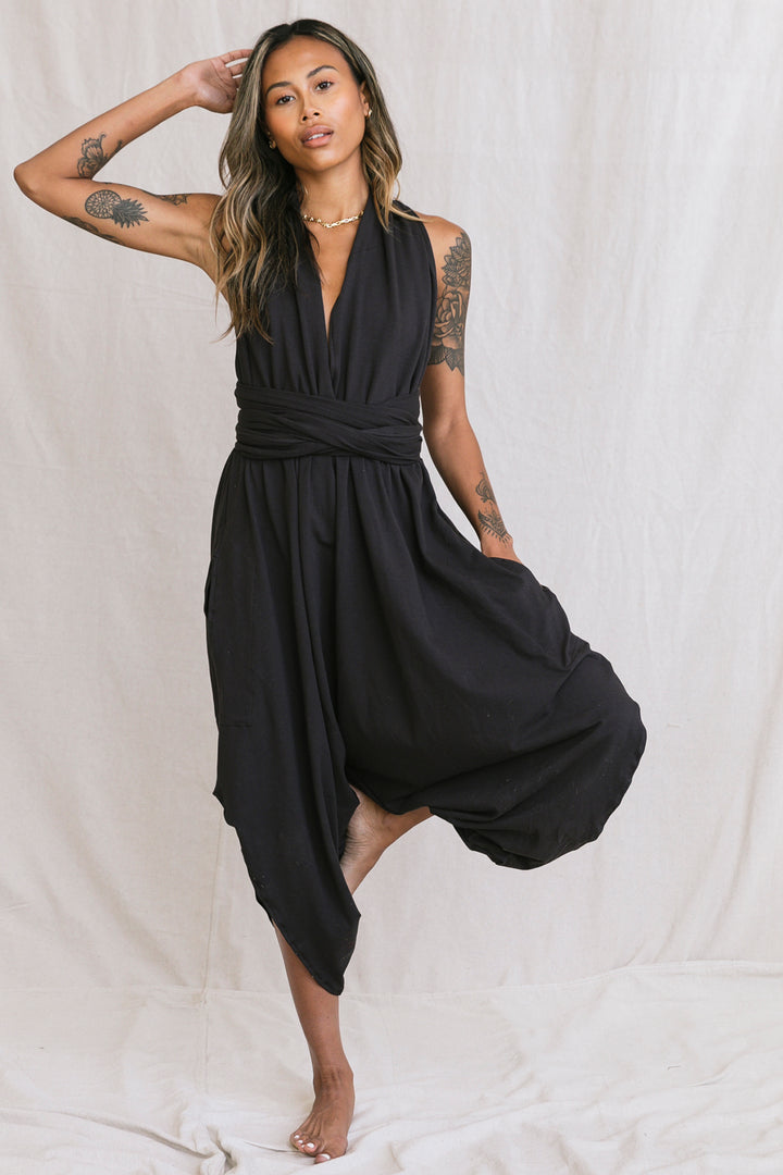Eileen Lycra Halter Jumpsuit