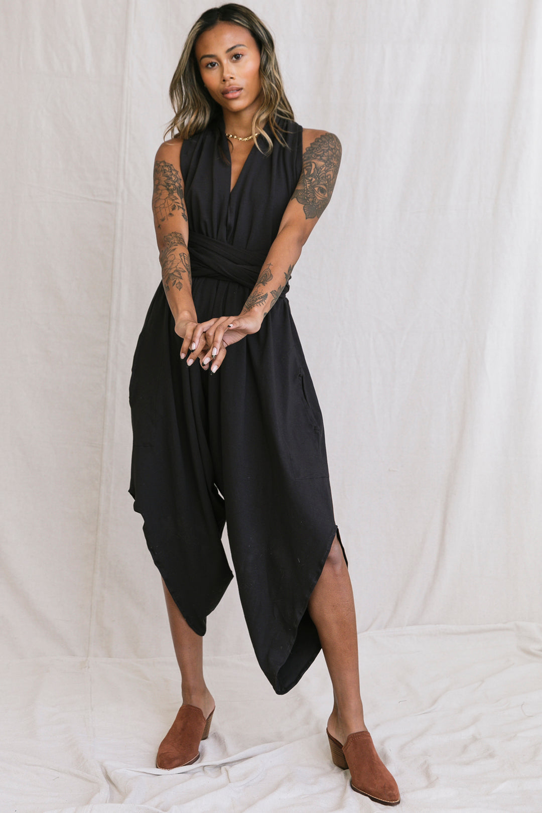 Eileen Lycra Halter Jumpsuit