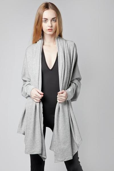 Indie Loose Knit Terry Wrap
